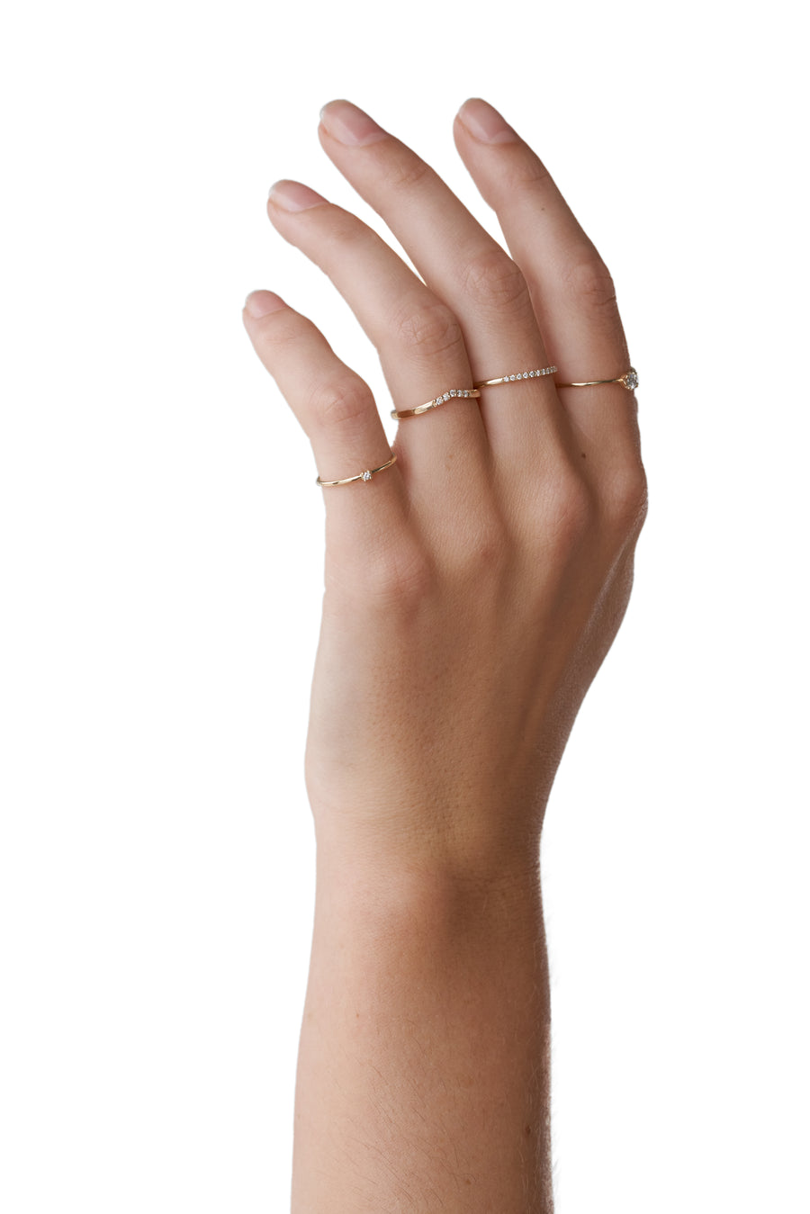 Lyra - Mini stackable diamond ring